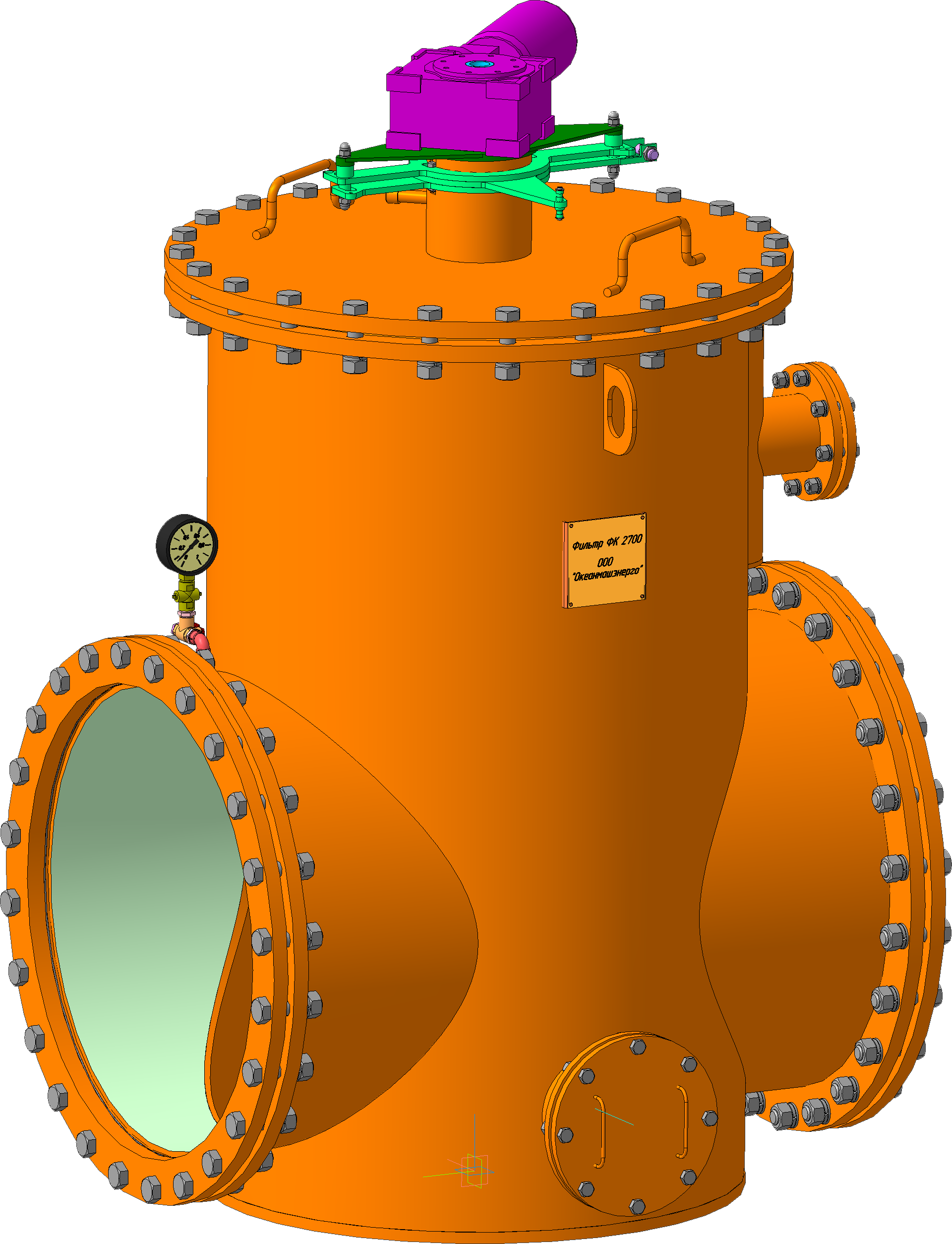 Self-washed automated filter FK